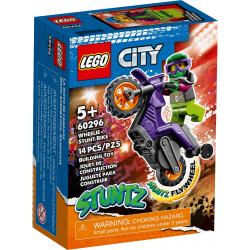 Klocki LEGO 60296 - Wheelie na motocyklu kaskaderskim CITY